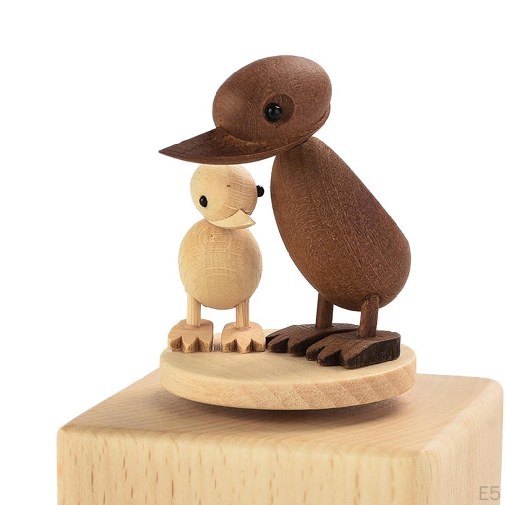 With Melody, Wooden Musical Box For Baby Shower Gift, Happy Birthday Gift