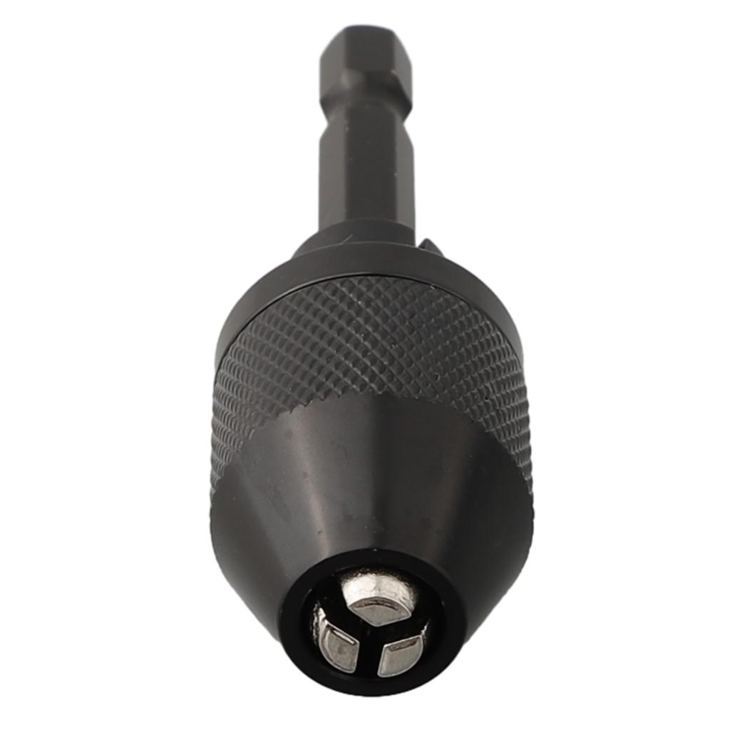 1pc Keyless Drill Chuck 0.3-6.5mm Hex Shank Chuck Adapter Drill Drilling Converter Tool Drill Chuck Clamp Power Tools