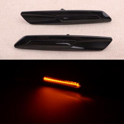 1 Pair Black Lens Dynamic LED Side Marker Fender Light Turn Signal Lamp Fit for BMW 1 3 5 Series E82 E88 E90 E91 E92 E93 E60 E61