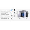 SucceBuy Airbrush Spray Booth Portable Hobby Airbrush Paint Spray Booth Kit with 4 LED Light Powerful Dual Exhaust Fans