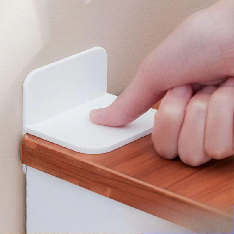 Self-adhesive Furniture Cabinet Fixator, No Need for Drilling, Children's Safety Lock, Cabinet Anti-tipping, Shoe Cabinet, Wardrobe Fixing Clamp