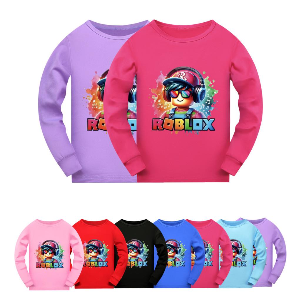 5528 Kids Boys Girls Roblox Print Long Sleeves T-Shirt