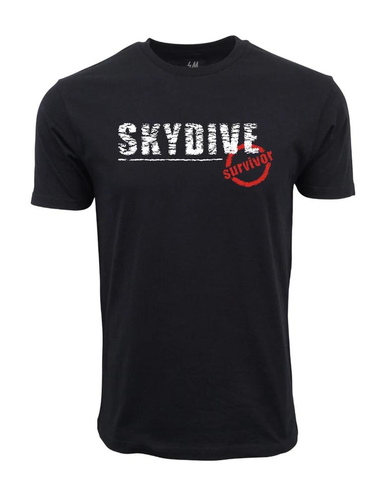 Sky dive survivor graphic t shirt M