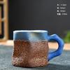 270ML Ceramic Coffee Cups Retro Coarse Pottery Cups Creative Home Mugs Office Cups Gifts Living Room Coffee Table Decoration
