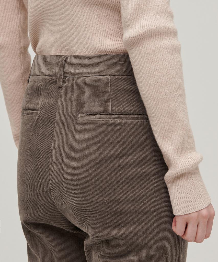MUSINSA STANDARD WOMAN Bootcut Corduroy Pants [Khaki Brown]