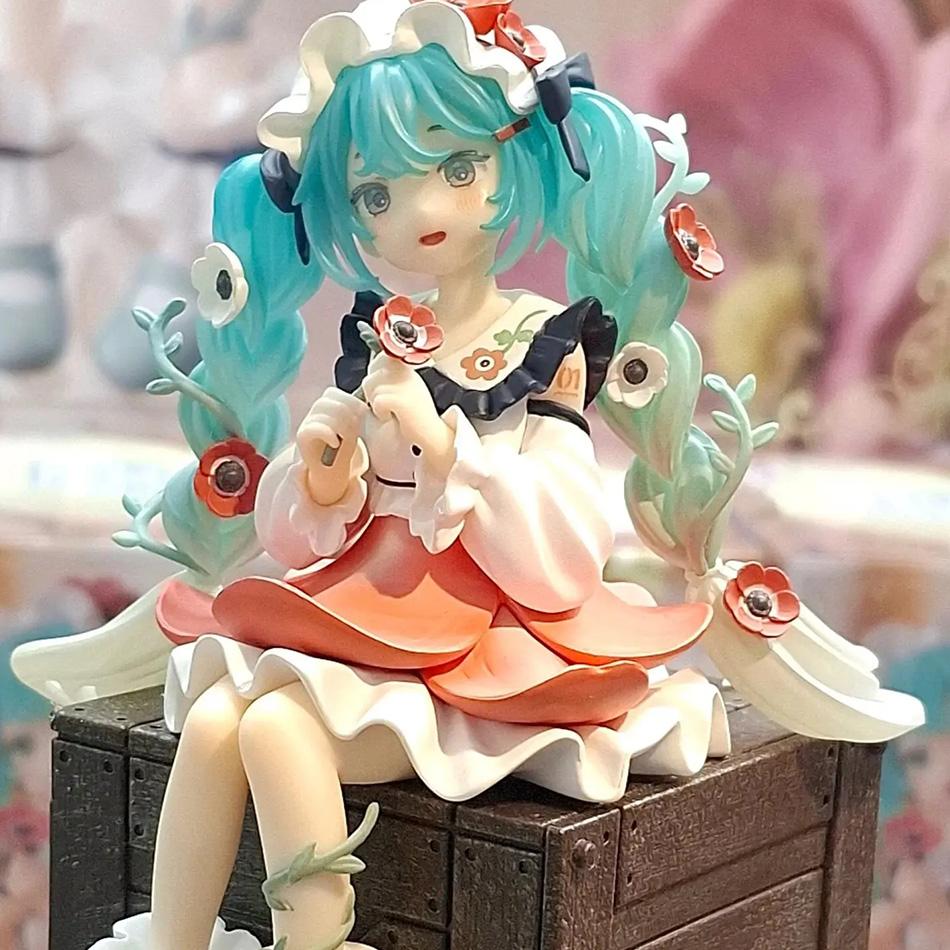Hatsune Miku Anime Figure Toy Kawaii Flower Fairy Collection PVC Action Figurine Model Doll for Kids Gift