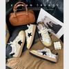 Retro Dirty Star Board Shoes Women's 2025 Autumn New Fashion Lightweight Flat Bottom Old Polish Versatile Casual Shoes