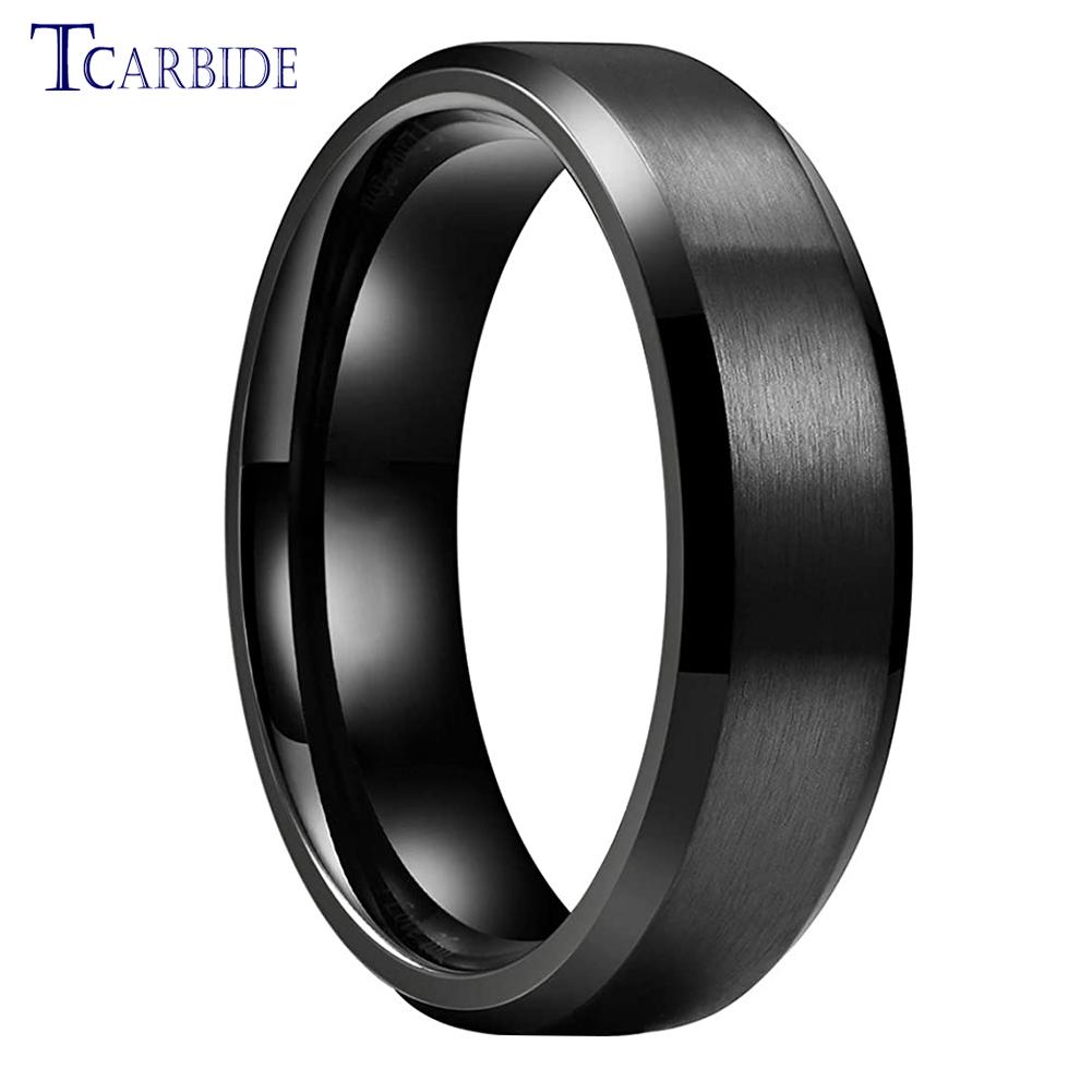 Dropshipping 8mm Stainless Steel Wedding Ring Men Women Daily Life Gift Jewelry Grooved Beveled Brushed Comfort Fit