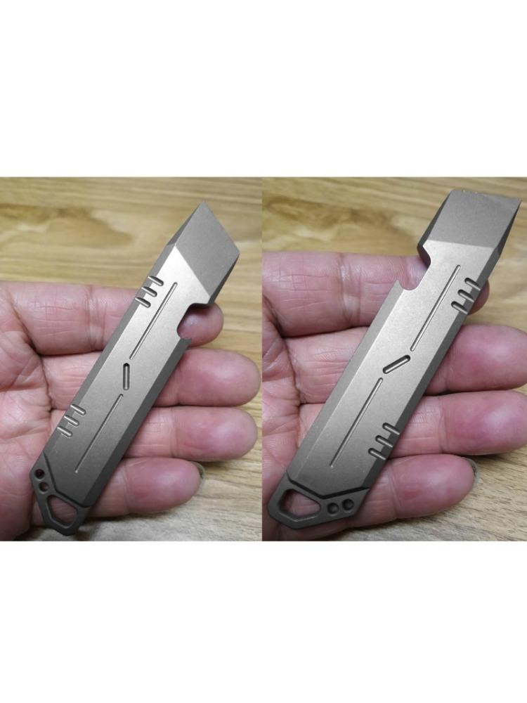 Titanium Brytjärn EDC Verktyg Multifunktionell Rivningsjärn Skruvmejsel Kapsylöppnare Multifunktionell för Utomhus Hem