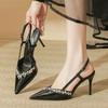 Fashion Women's New Spring and Summer Wear High-heeled Shoes with Stiletto Heels and High-end Temperament Baotou Sandals