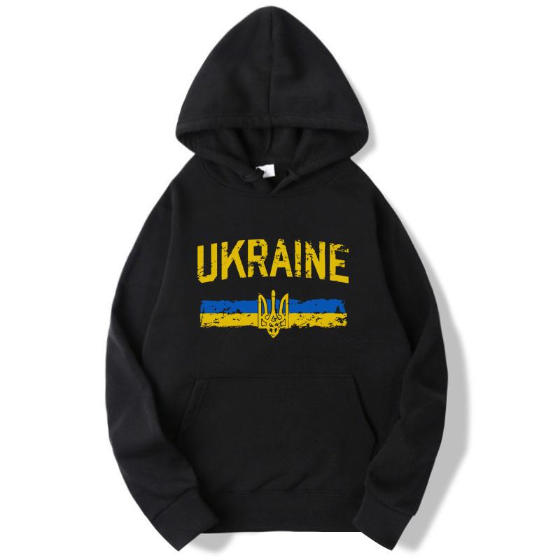 

Осінь Зима Sudaderas con capucha Прапор України Графічні толстовки унісекс Жіночі повсякденні спортивні костюми Harajuku Streetwear Пуловери 2XL