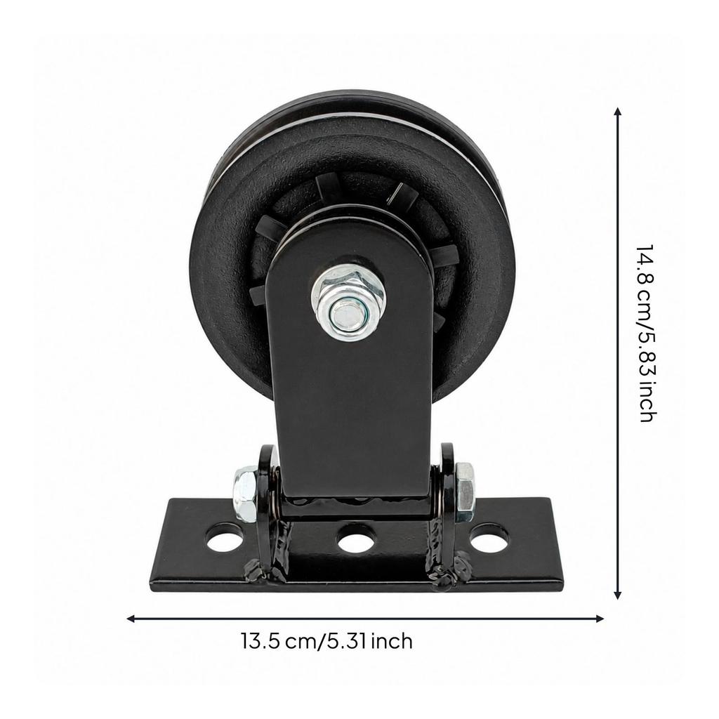 Swiveling Pulley Bracket Robust Gym Hardware Compact