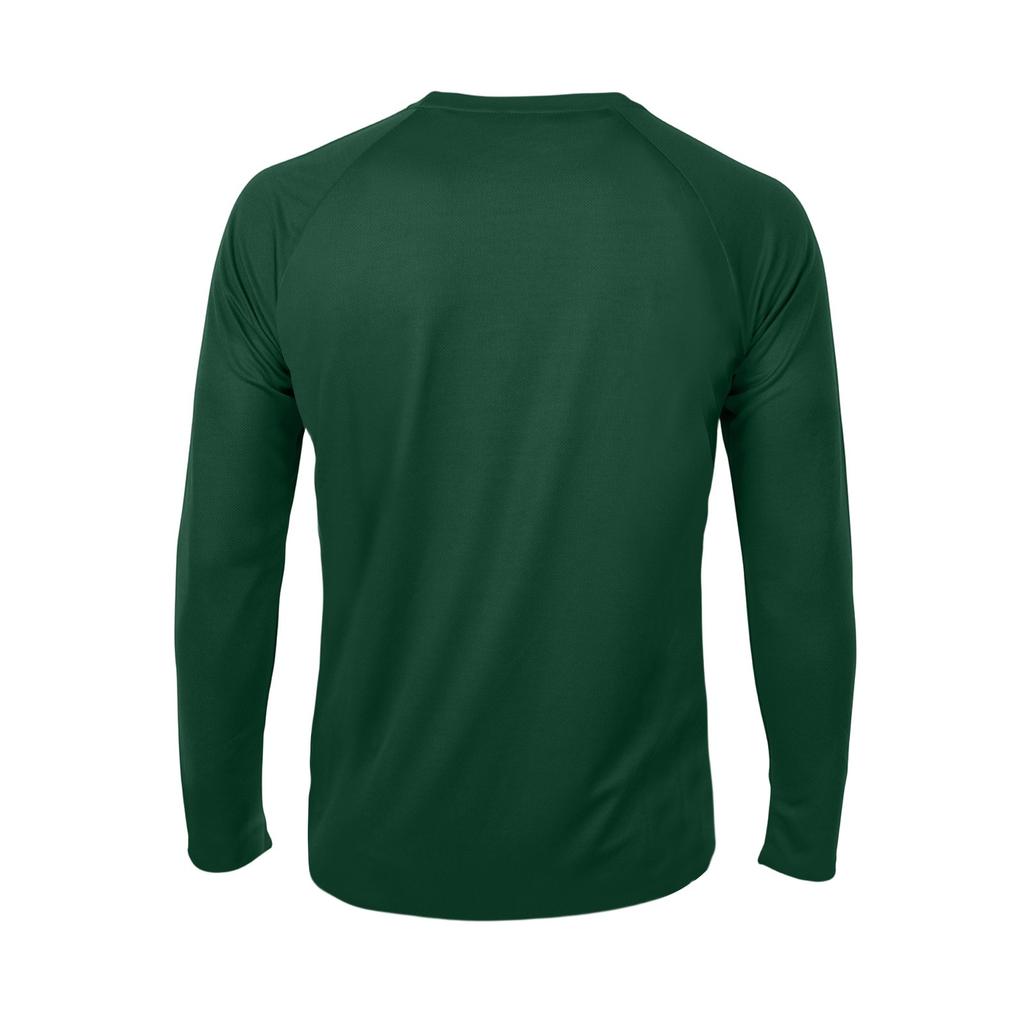 Men's Solid Color Raglan Long Sleeve Sports Top