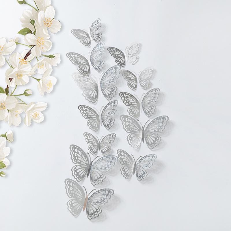High-End 3D Butterfly Wall Stickers for Living Room & Bedroom Decor