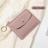 New Ultra-thin Card Bag, Short Zipper Women's Wallet, Fashionable and Simple Keychain, Coin Change Bag.