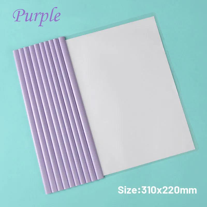 A4 Morandi Color Water Drop Rod Clip File Folder Pull Rod Clip File Folder Large Capacity Student Information Storage Book Quality