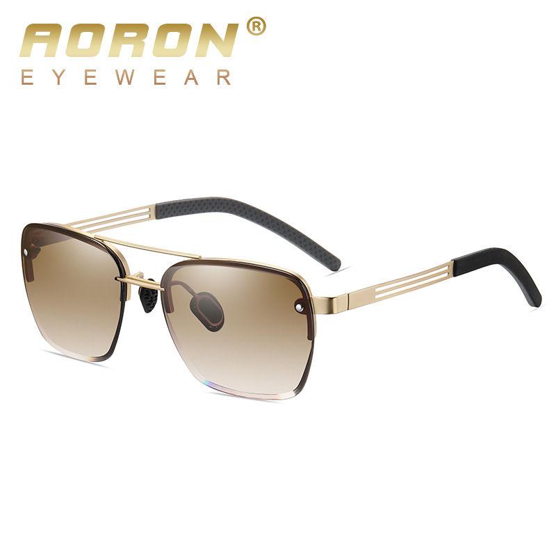 aoron Men Women Sunglasses Gradient Color Fashion Glasses UV400 Anti Glare Driving Fishing Eyeglasses