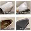 Fashion Retro Low Heel Soft Bottom Comfortable Hundred Mary Jane Shoes Women Shallow Pearl Chain Designer Shoes Black Sexy High Heels