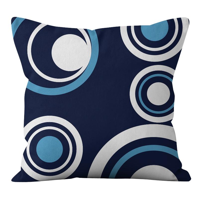 Personalized Fashionable Geometric Abstract Short Plush Pillowcase Home Cushion Cushion Cover