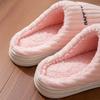 Cotton Slippers Autumn and Winter Indoor Home Dormitory Warm Wool Slippers Soft Sole Comfortable Velvet Shoes