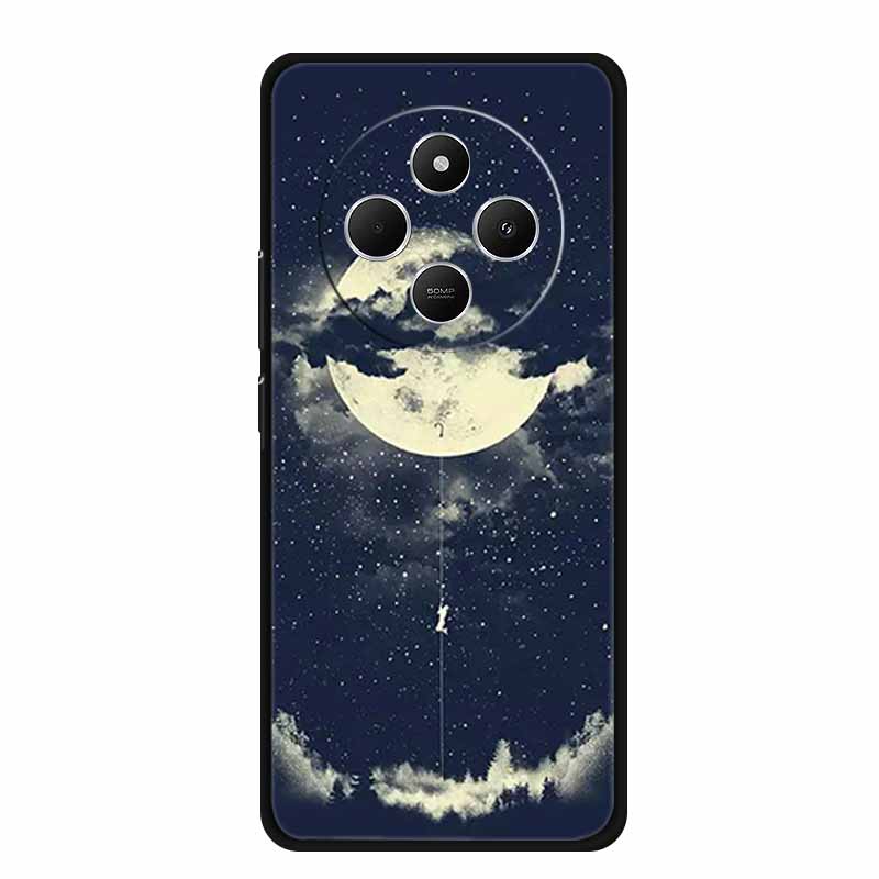 For Xiaomi Poco C75 Case PocoC75 Coque Black Silicone Soft Phone Case For Redmi 14C 14R A3 Pro Back Cover Case Redmi14C 14 C Bag
