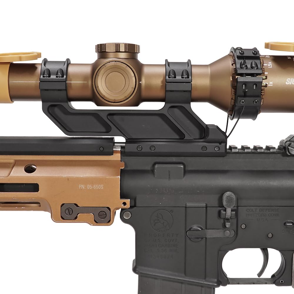 Ryohin Buhin 6068 Aluminum Alloy Evolution Gear ANTIMATTER ScopeSwitch Replica 1.93" High Mount Scope Switch with Offset Mount Base, Black