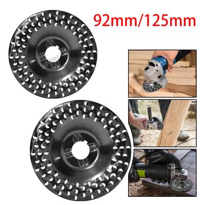 92mm/125mm Öğütücü Tekerlek Disk Ahşap Şekillendirme Tekerlek Taşlama Diskleri Açı Öğütücüler için Ağaç İşleme Zımpara Döner Aşındırıcı Alet
