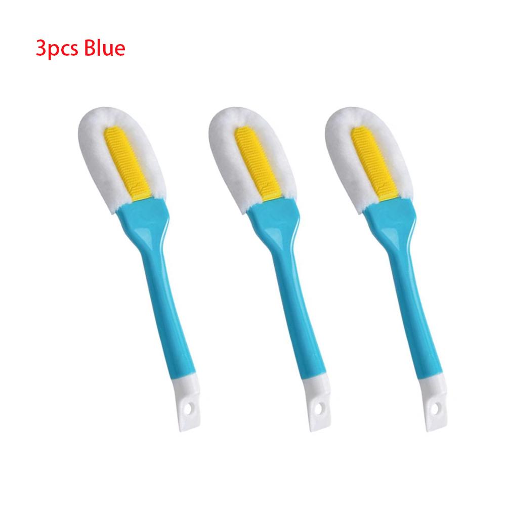 Soft No Damage Shoe Brush Multifunctional Long-handled Shoe Brush Silicone Sponge Shoe Cleaning Brush Household Cleaning Tool