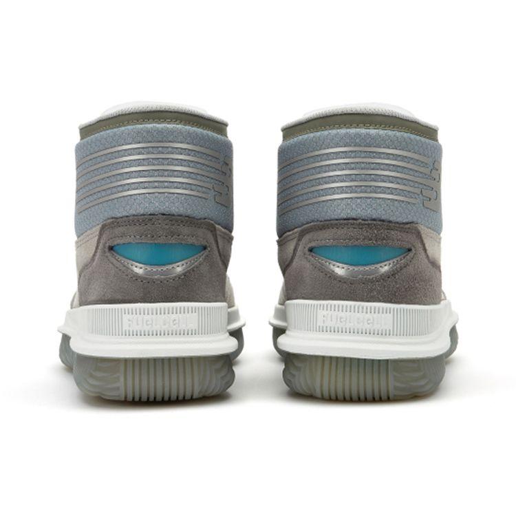 New Balance NB 9000 Pigskin Synthetic Leather Fabric Casual Mid-Top Retro Basketball Shoes Unisex sneaker Gray BB9000K1