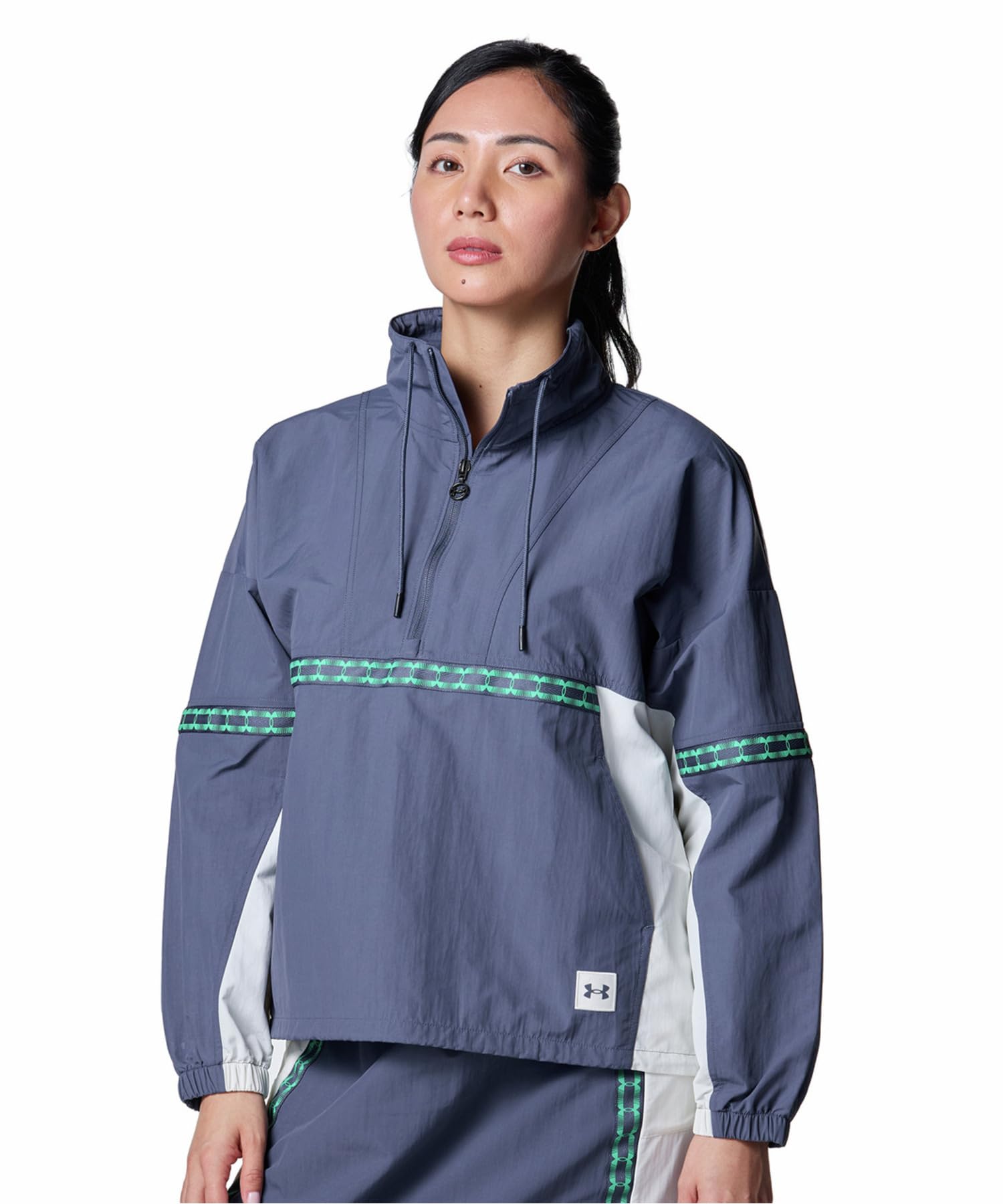 Under Armour UA CRINKLE ANORAK 6001389 Down Boa Gray L (044)