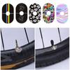 3PCS/Set Multicolor Bike Valve Pad Stickers PVC Bicycle Decorative Decals  Cycling Supplies