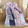 Mein glückliches Eheleben Anime Überwurf 240g Flanell-Decke, geeignet für Sofas, Betten, Büros, exquisites Geschenk-Decken