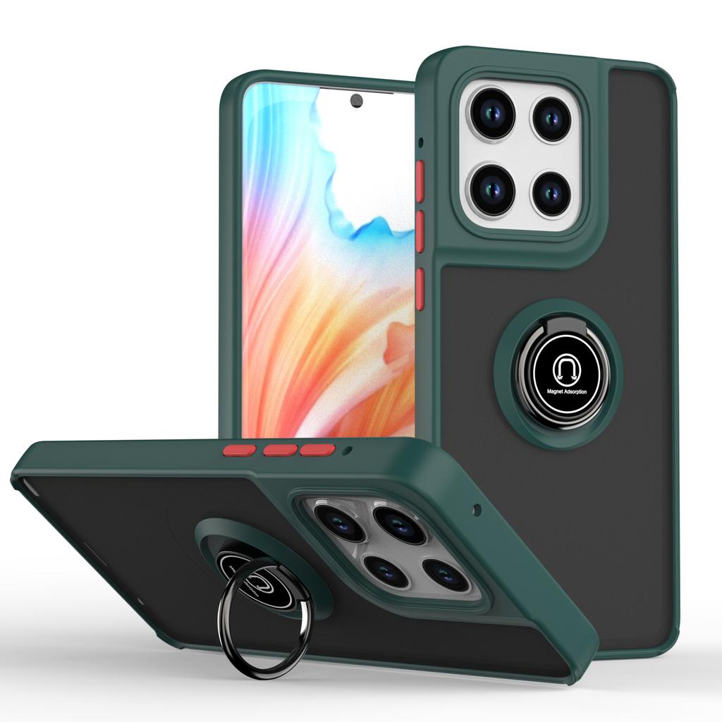 Armor Matte Case for Motorola Moto Edge 2025 G Stylus 5G G5G 2025 Edge 50Fusion 50Pro 50Ultra 50Neo Ring Stand Shockproof Cover