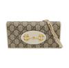[Pre-Owned] Gucci Horsebit 1955 Wallet With Chain 'Beige/Ebony/White' - Very Good #1HI24IQ