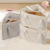 Triangular Hanger Storage Bag, Fabric Clothes Basket with Handle and Base, Can Save Hanger Storage Space