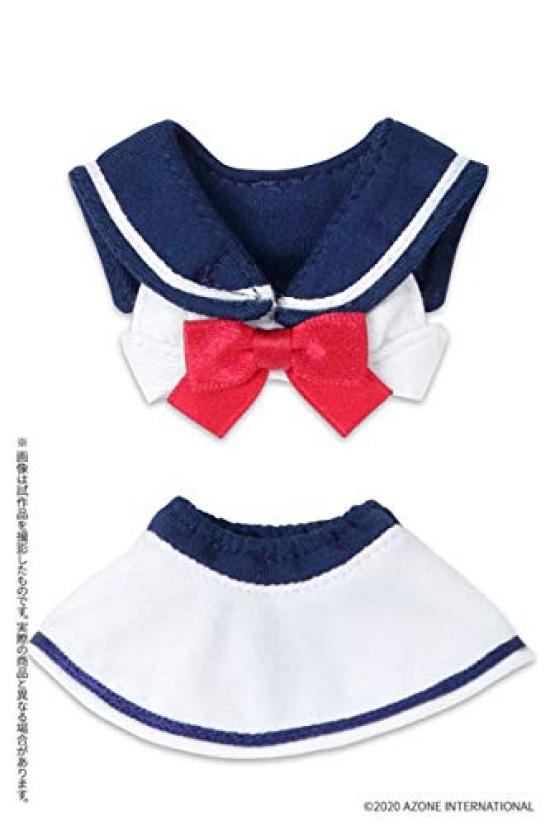 

Комплект бикини Pureneemo PNS Sailor, белый x темно-синий 1/6 (для кукол)