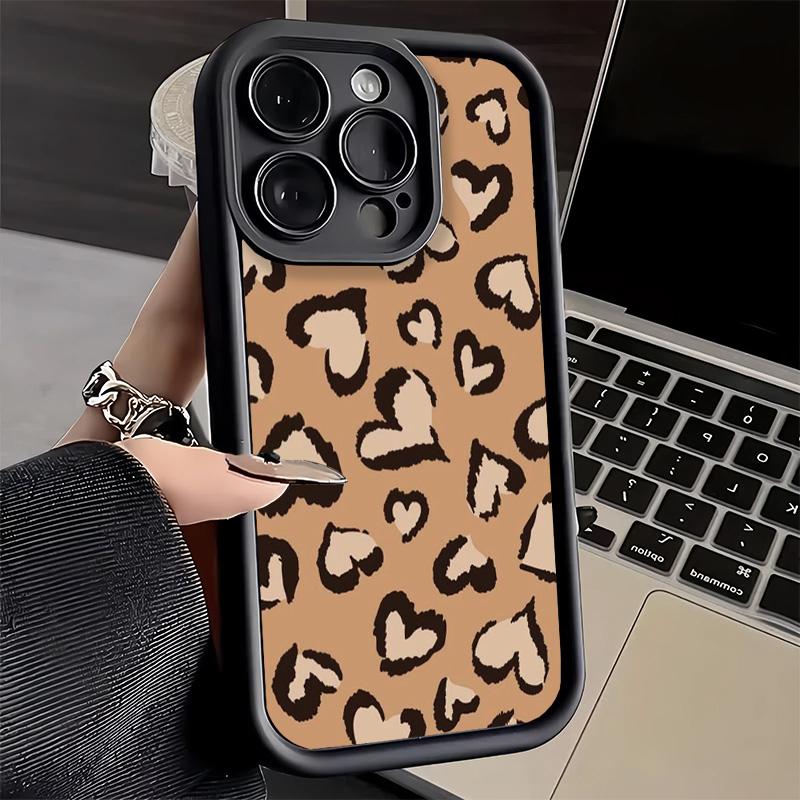 Phone Case for iPhone 17 Air 16E 15 16 Pro Max Leopard Print Trend Desgin Cover 14 Plus 13 12 Mini Soft Shell Silicone Fundas