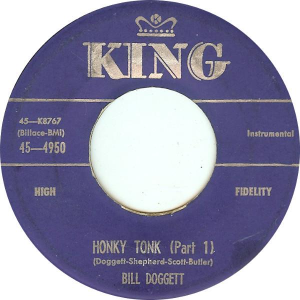 

7inch Record BILL DOGGETT - Honky Tonk 454950 King Records 1956 US Soul/Funk Used