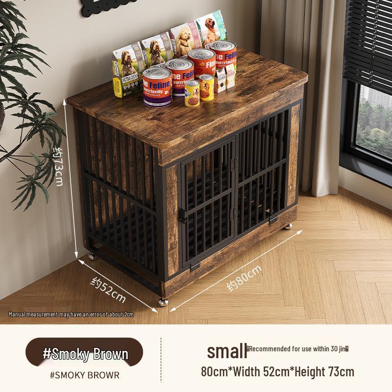 Wooden Dog Crate Villa with Toilet - Stylish Furniture for Small, Medium, Large Dogs
