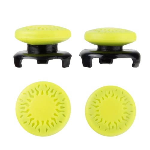 Answer Cool FPS Stick Aiming for Switch Pro Controller (Ink Violet & Ink Yellow) [Stick Height Adjustment 13.5-15mm/Diameter 17.5-19mm/Comes with 10 a