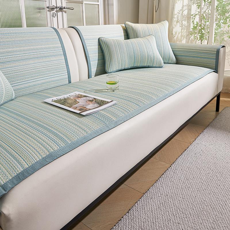 Rattan Mat Sofa Cushion Summer Cushion Seat Cushion Summer Model New One-Piece Sofa Cover Cover Cloth Seat Cushion