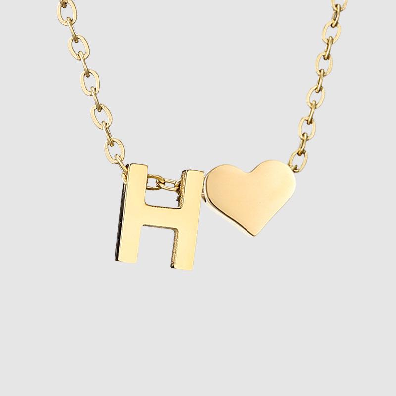 St. Delan DIY 3D Heart Necklace: Personalized Non-Fading Clavicle Chain