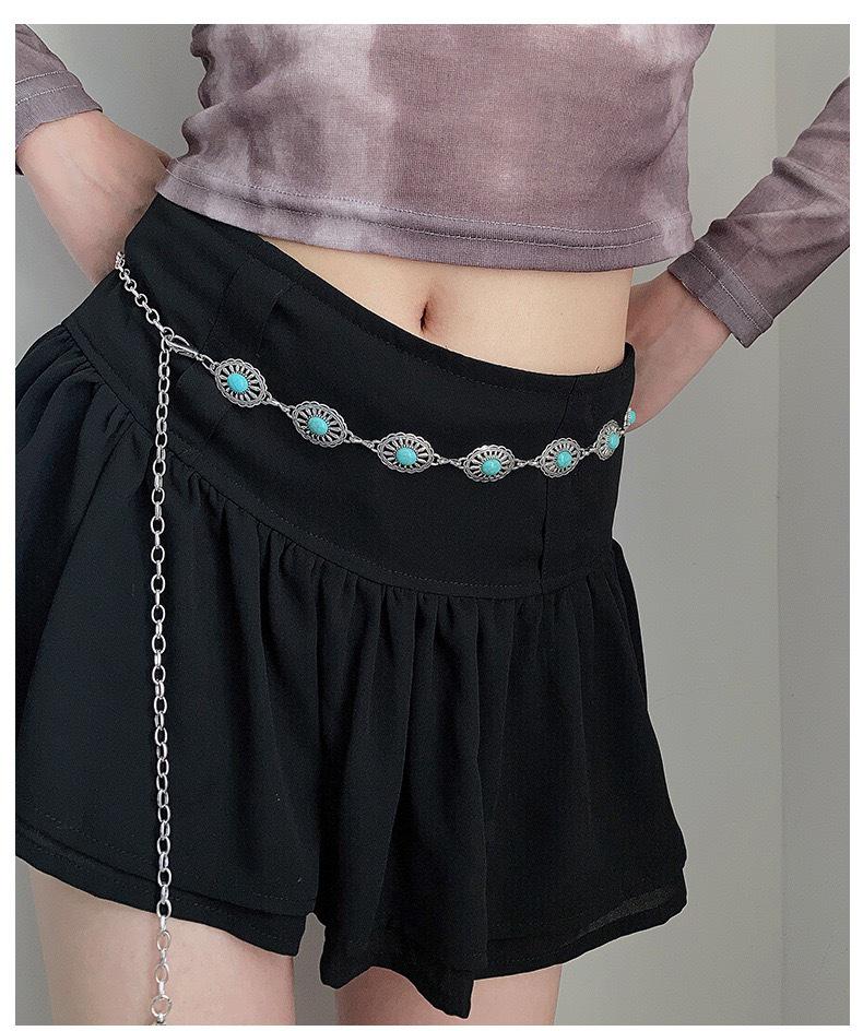 Böhmischer Ethno High-End Metall Taillenkettengürtel für Damen - Retro, vielseitiges Modeaccessoire