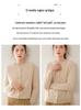 Women's Autumn Winter Cashmere Knit Cardigan: Loose-Fit, Long Sleeve, Round Neck, Versatile Fashion Top.