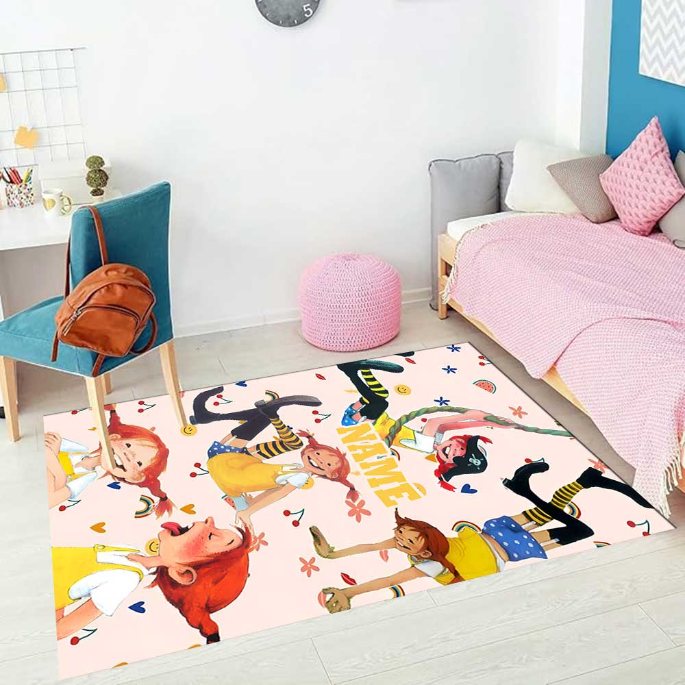 Pipi Customize your name rug, office chair cushion, home bedroom living room gift.