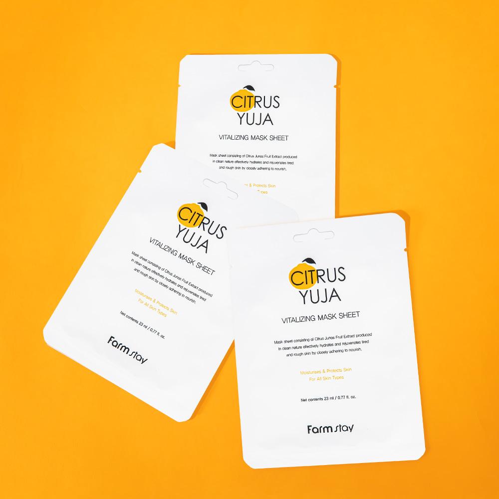 Farmstay Farmstay Citrus Yuzu Vitalizing Mask Sheet (10sheets)