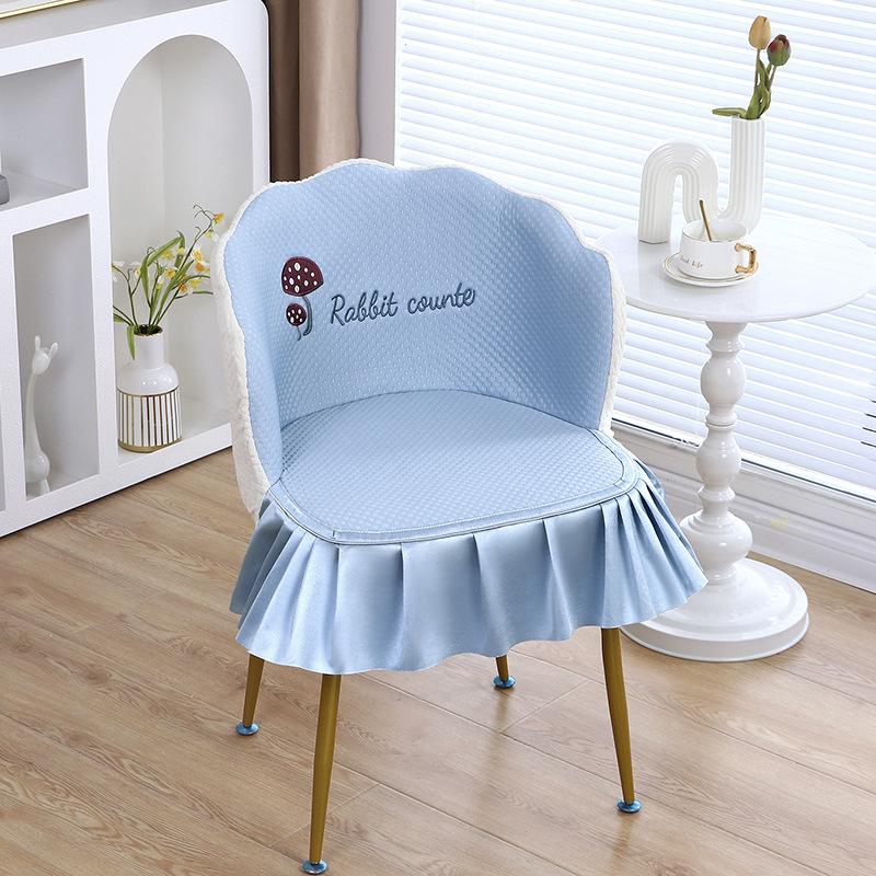 Thickened Makeup Chair Cover Chair Cover Comb Dressing Table Bench Household Girl Manicure Handrail