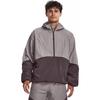 Under Armour Rush Colorblock Half-Zip Web-Hoodie Herren Trainingssportbekleidung Oberteile Grau 1379678-294