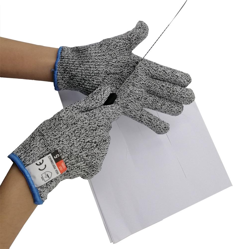 Mănuși rezistente la tăiere - Protecție de nivel 5 de înaltă performanță din polietilenă de calitate alimentară Pescuit cu zmeu anti-tăiere Rezistente la înjunghiere Mănuși rezistente la tăiere
