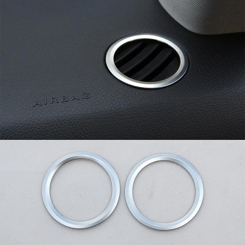 

ABS Silver For Mercedes Benz GLK X204 2008-2015 Car Center Air Outlet Seat Belt Decorative Frame Stickers Interior Accessories